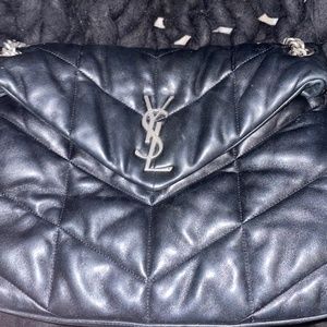 Black YSL PUFFER BAG